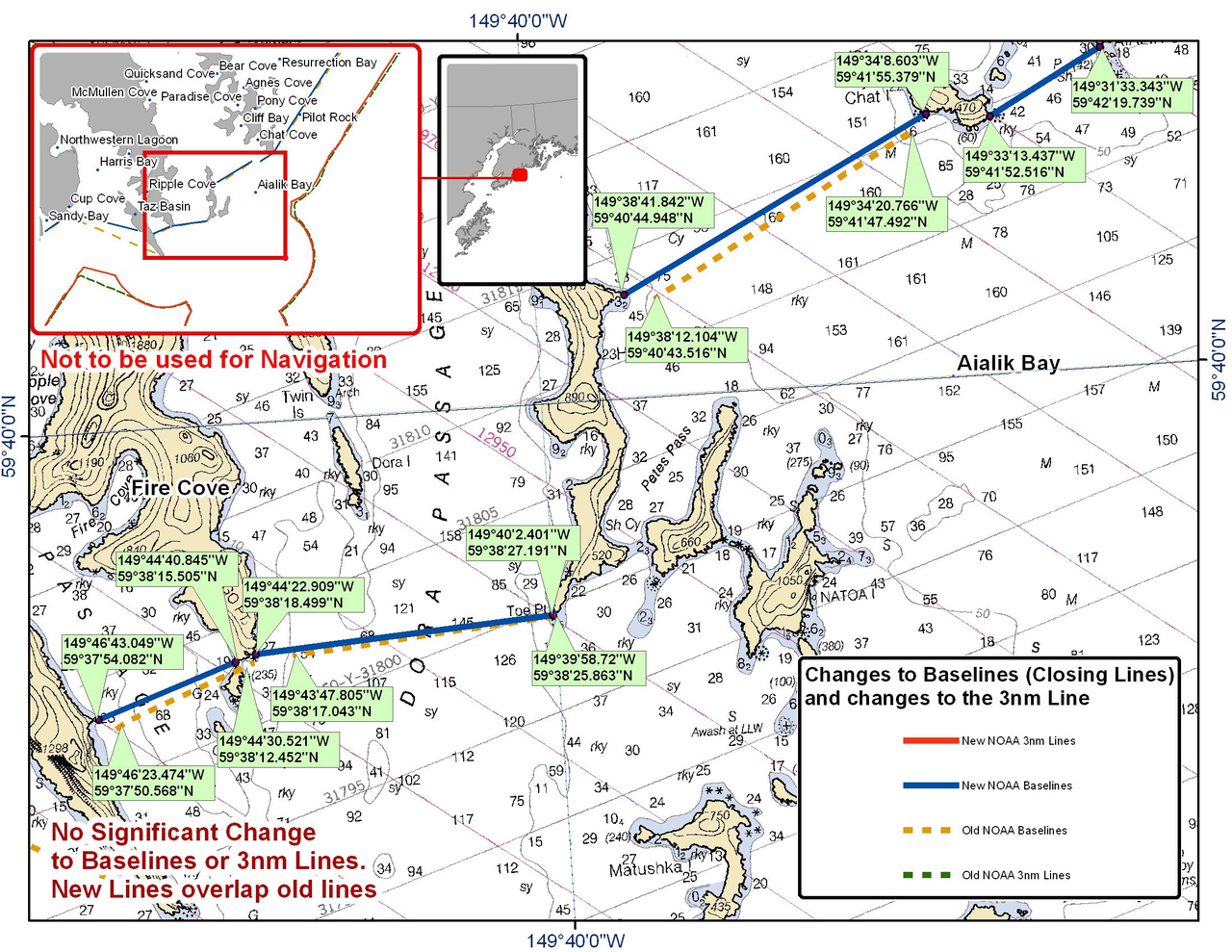 Chart for Aialik Bay and the Surrounding Area Chart for Aialik Bay and the Surrounding Area