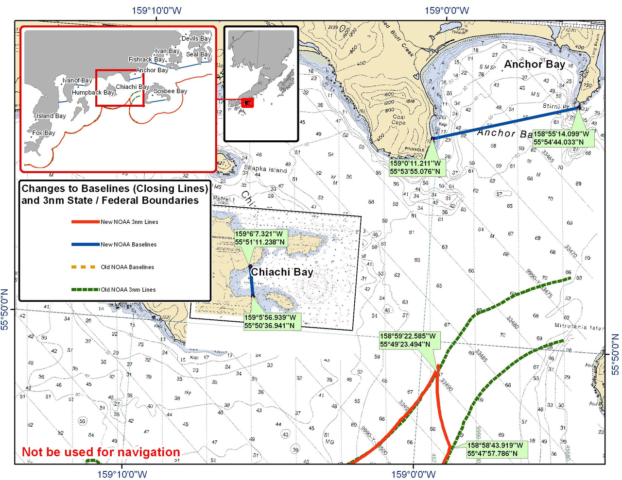 Chart for Anchor Bay and Chiachi Bay Chart for Anchor Bay and Chiachi Bay