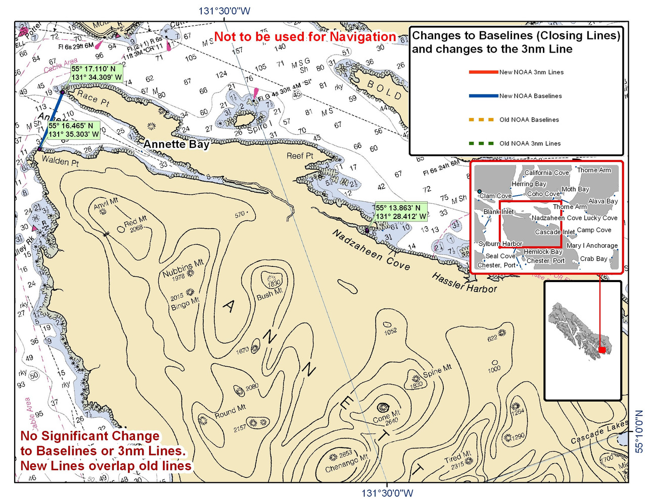 Chart for Annette Bay Chart for Annette Bay