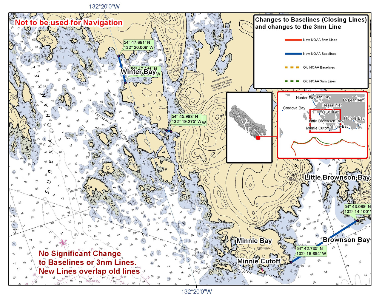Chart for Brownson Bay and Winter Bay Chart for Brownson Bay and Winter Bay