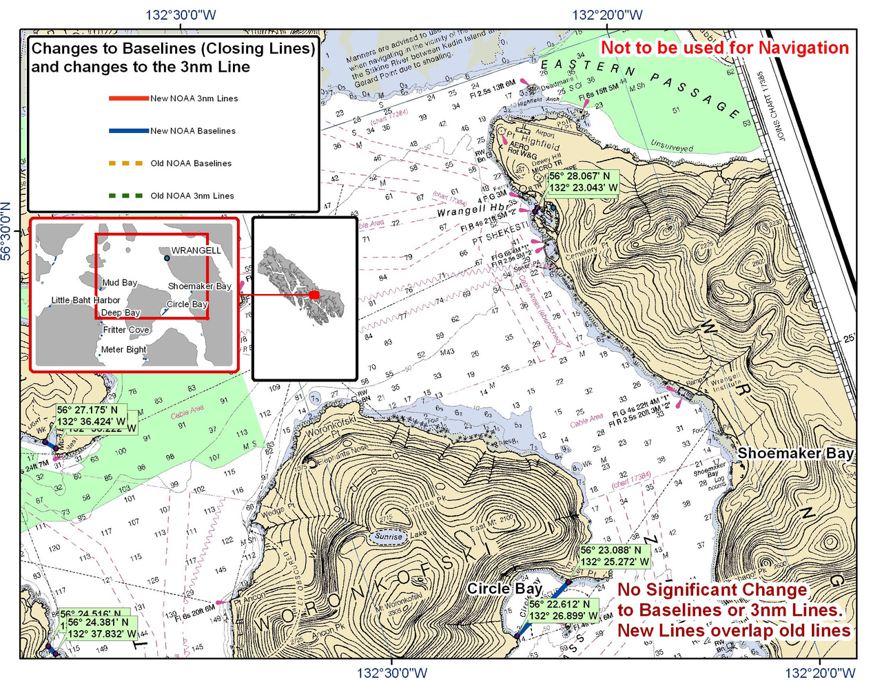 Chart for Circle Bay and the Surrounding Area (Wrangell) Chart for Circle Bay and the Surrounding Area (Wrangell)