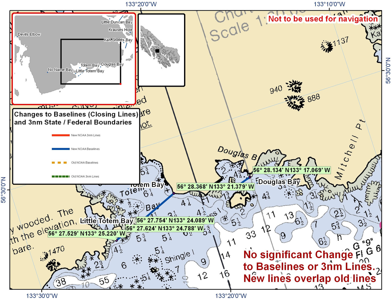 Chart for Douglas Bay and Totem Bay Chart for Douglas Bay and Totem Bay