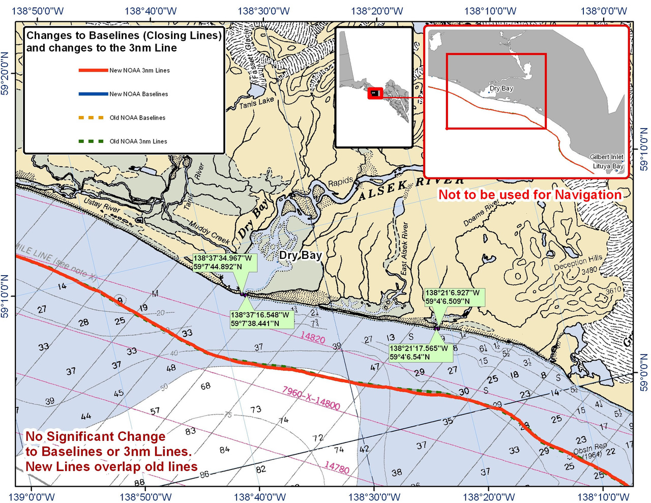 Chart for Dry Bay Chart for Dry Bay