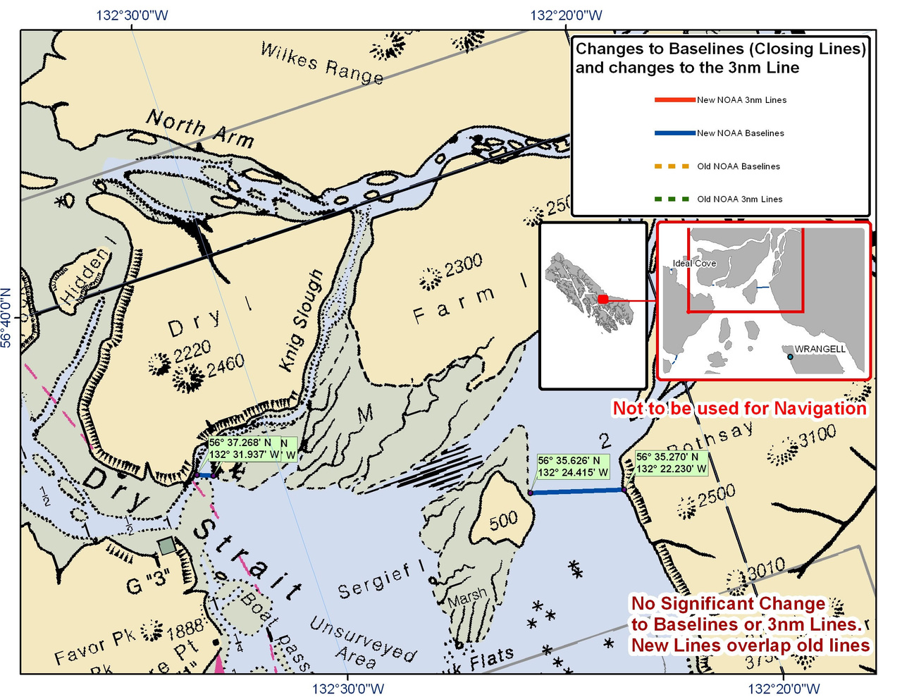 Chart for Dry Strait Chart for Dry Strait