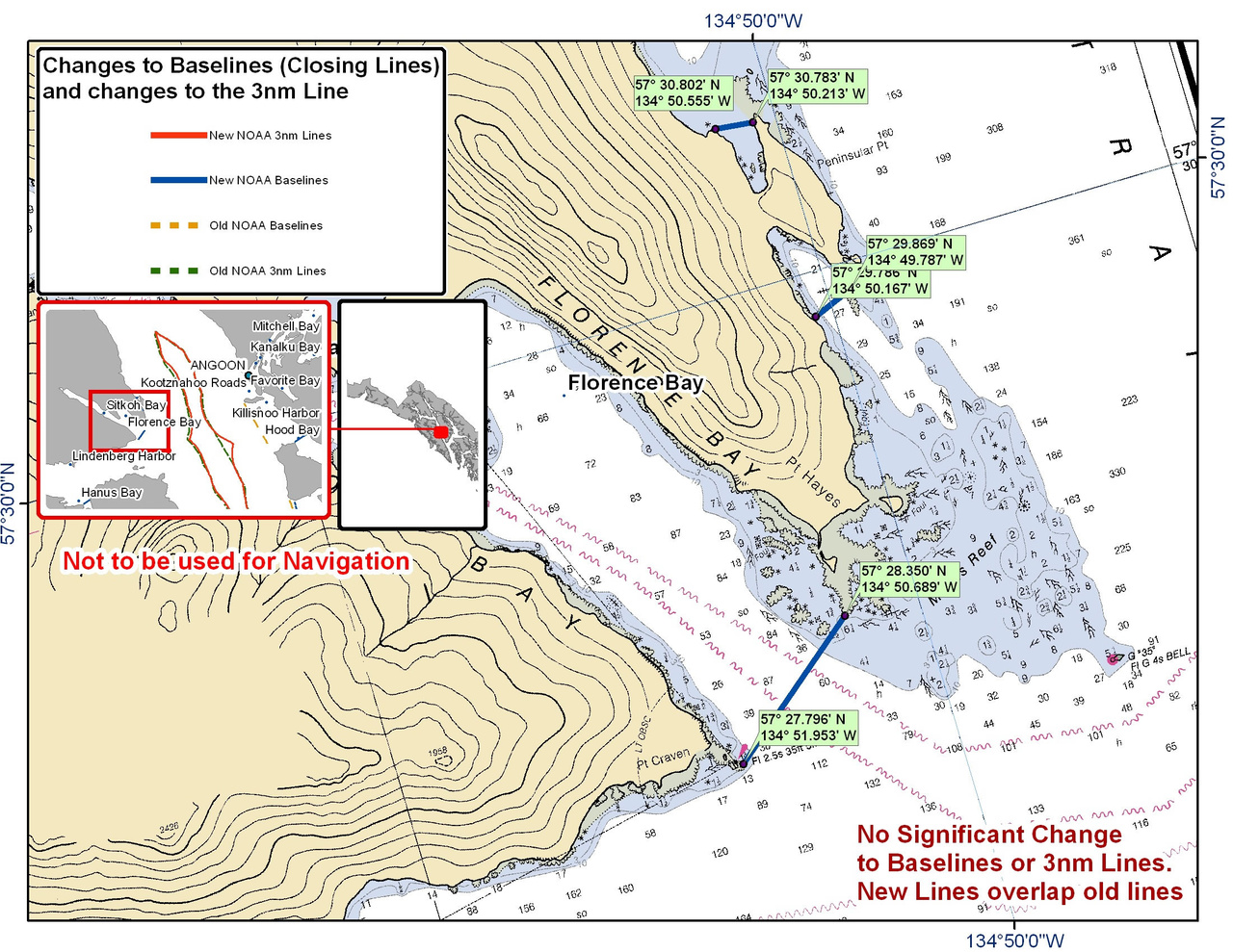 Chart for Florence Bay Chart for Florence Bay