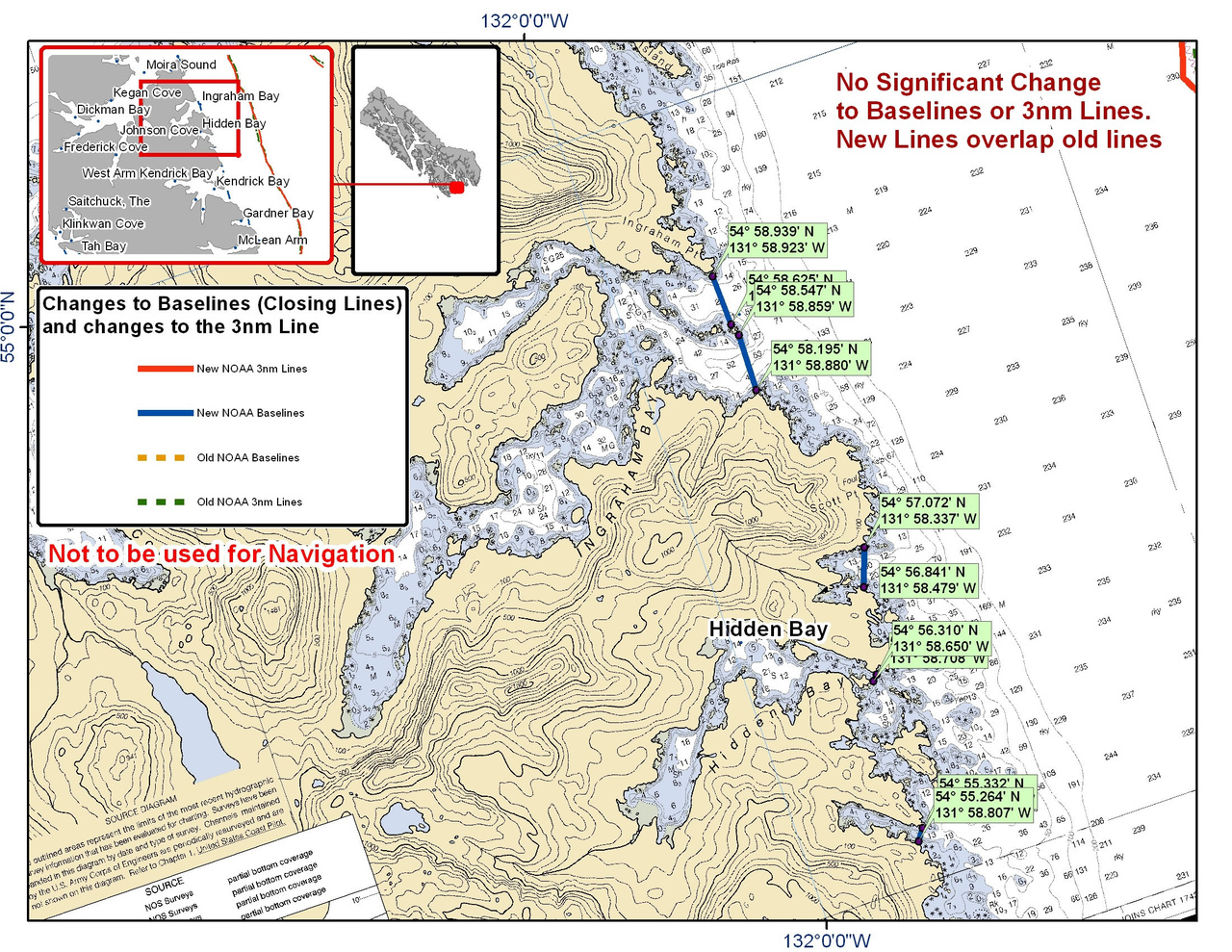 Chart for Hidden Bay and the Surrounding Area Chart for Hidden Bay and the Surrounding Area