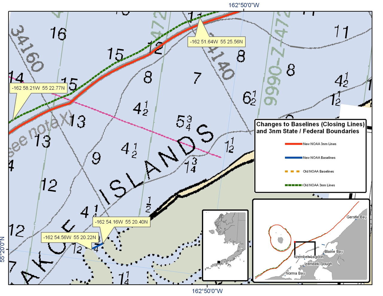 Chart for the Area surrounding Itzembek Lagoon Chart for the Area surrounding Itzembek Lagoon