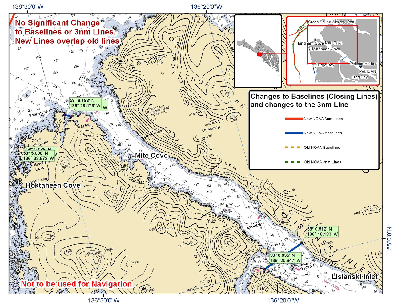 Chart for Mite Cove and the Surrounding Area Chart for Mite Cove and the Surrounding Area
