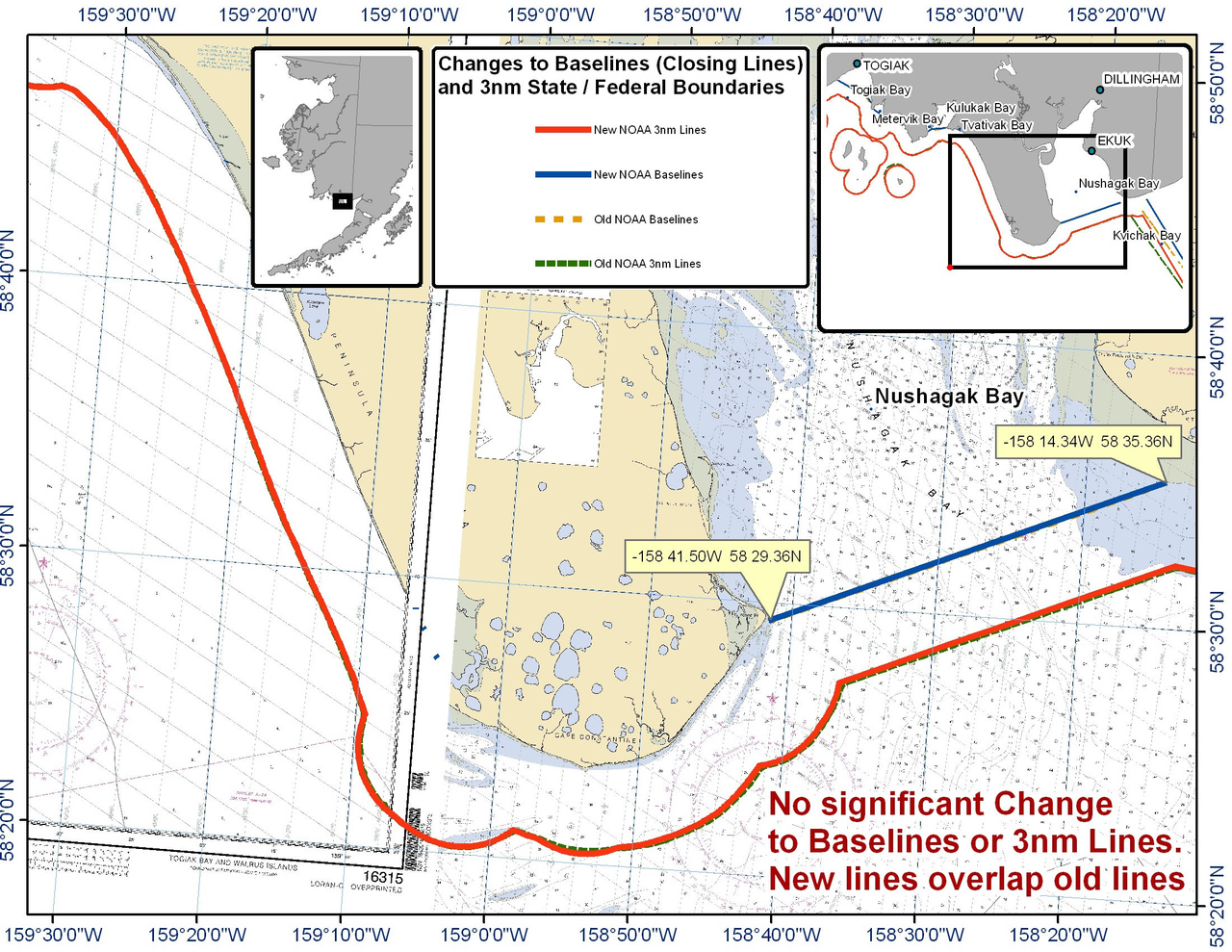 Chart for Nushagak Bay Chart for Nushagak Bay
