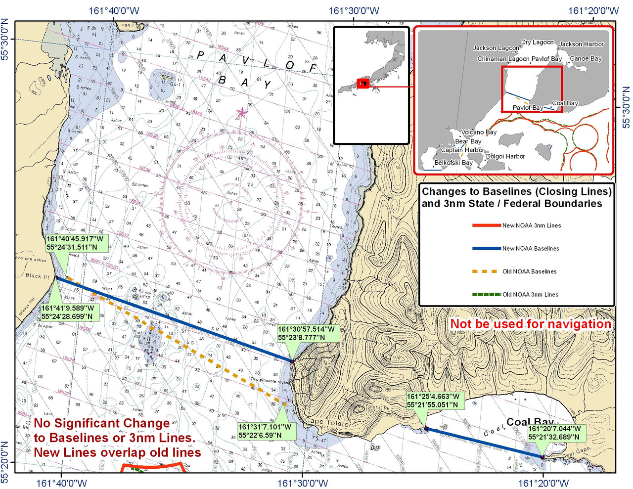Chart for Pavlof Bay and Coal Bay Chart for Pavlof Bay and Coal Bay