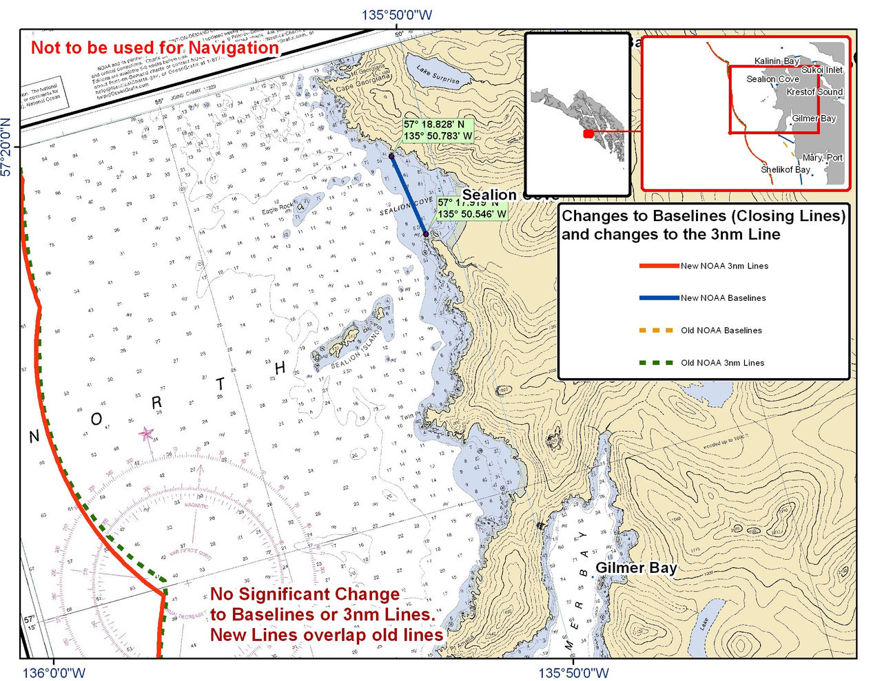 Chart for Sealion Cove Chart for Sealion Cove