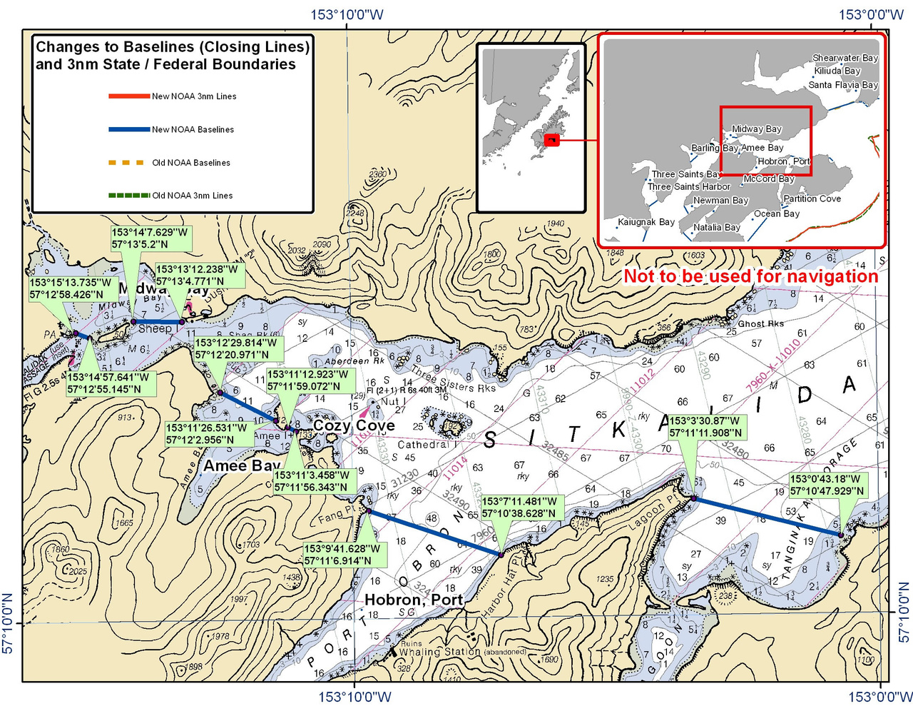 Chart for Sitkalidak Strait Chart for Sitkalidak Strait