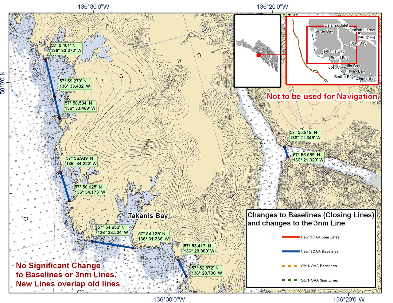 Chart for Takanis Bay and the Surrounding Area Chart for Takanis Bay and the Surrounding Area