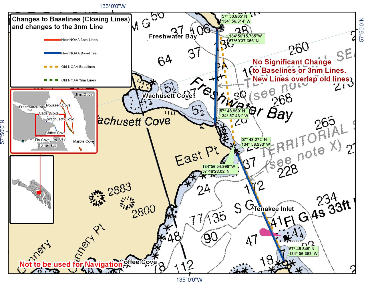 Chart for Tenakee Inlet and Wachusett Cove Chart for Tenakee Inlet and Wachusett Cove