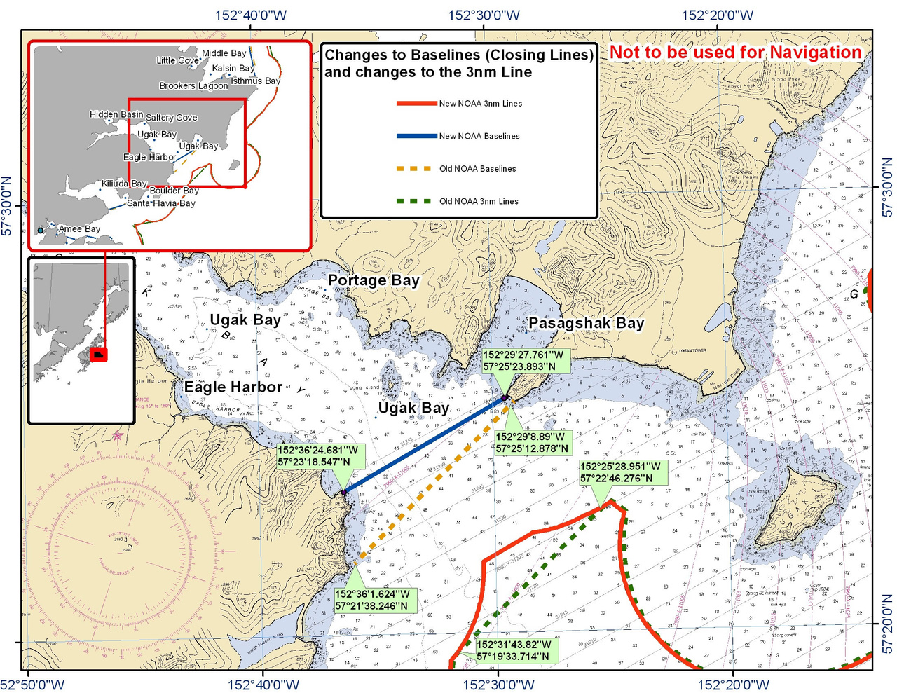 Chart for Ugak Bay Chart for Ugak Bay