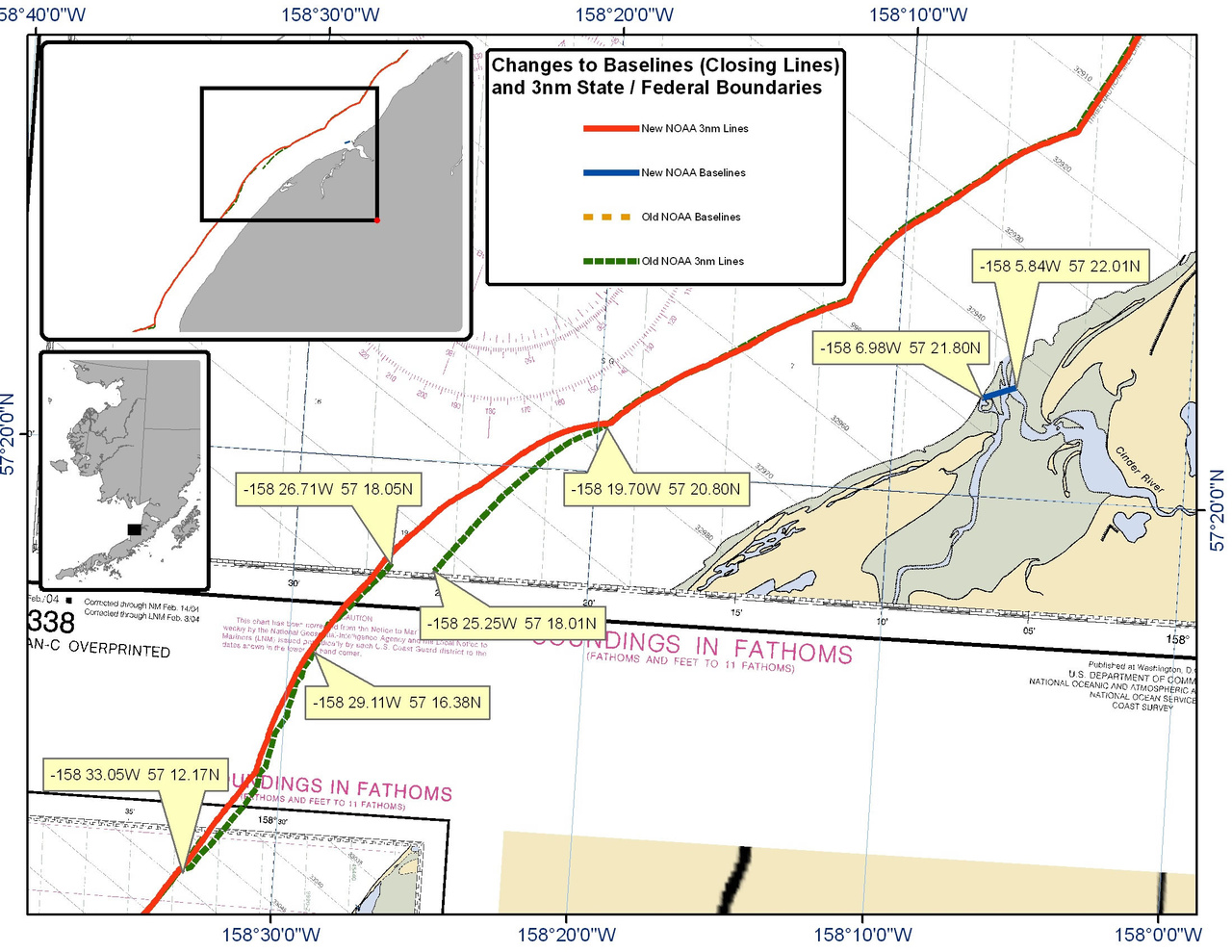 Chart of the area between Ugashik and Port Heiden Chart of the area between Ugashik and Port Heiden