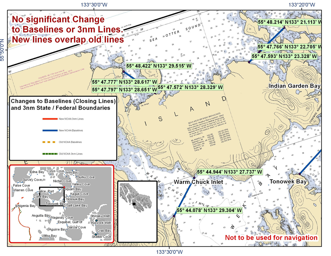 Chart for Warm Chuck Inlet and the Surrounding Area Chart for Warm Chuck Inlet and the Surrounding Area