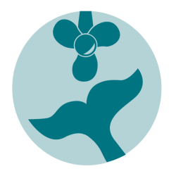 Graphic of whale tail hitting a propeller