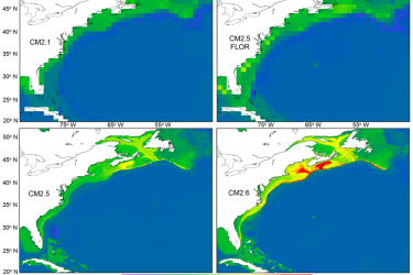 Ocean temperature in the U.S. Northeast shelf is projected to warm faster than the global average.