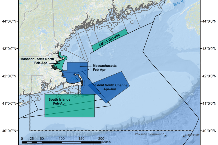 New and existing restricted areas in New England