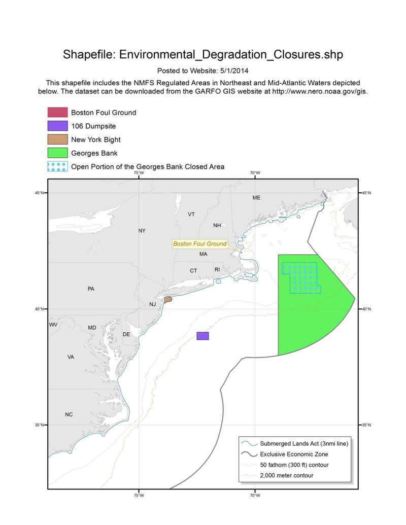 Atlantic Surfclam and Ocean Quahog Closed Areas  NOAA Fisheries